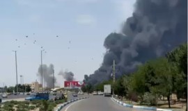 دوي انفجارات غرب مدينة بندر عباس جنوبي إيران