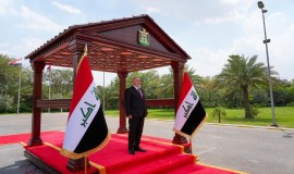 بالصور... رئيس الجمهورية نزار آميدي يتسنم مهام عمله في قصر بغداد