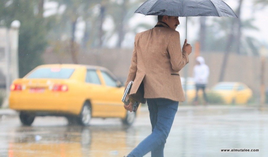 الأنواء الجوية: استمرار الأمطار في عموم البلاد حتى الإثنين